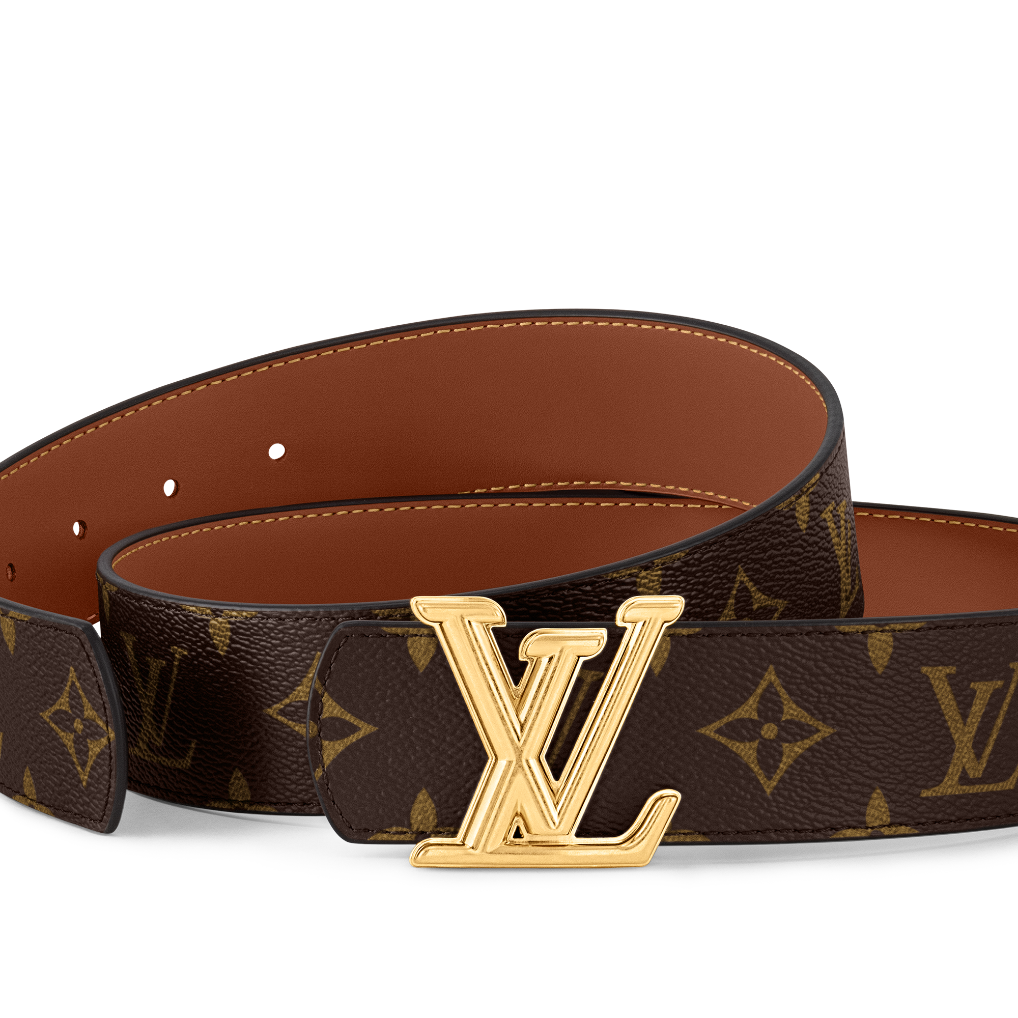 LV Dimension 40mm Reversible Belt Monogram Eclipse Canvas